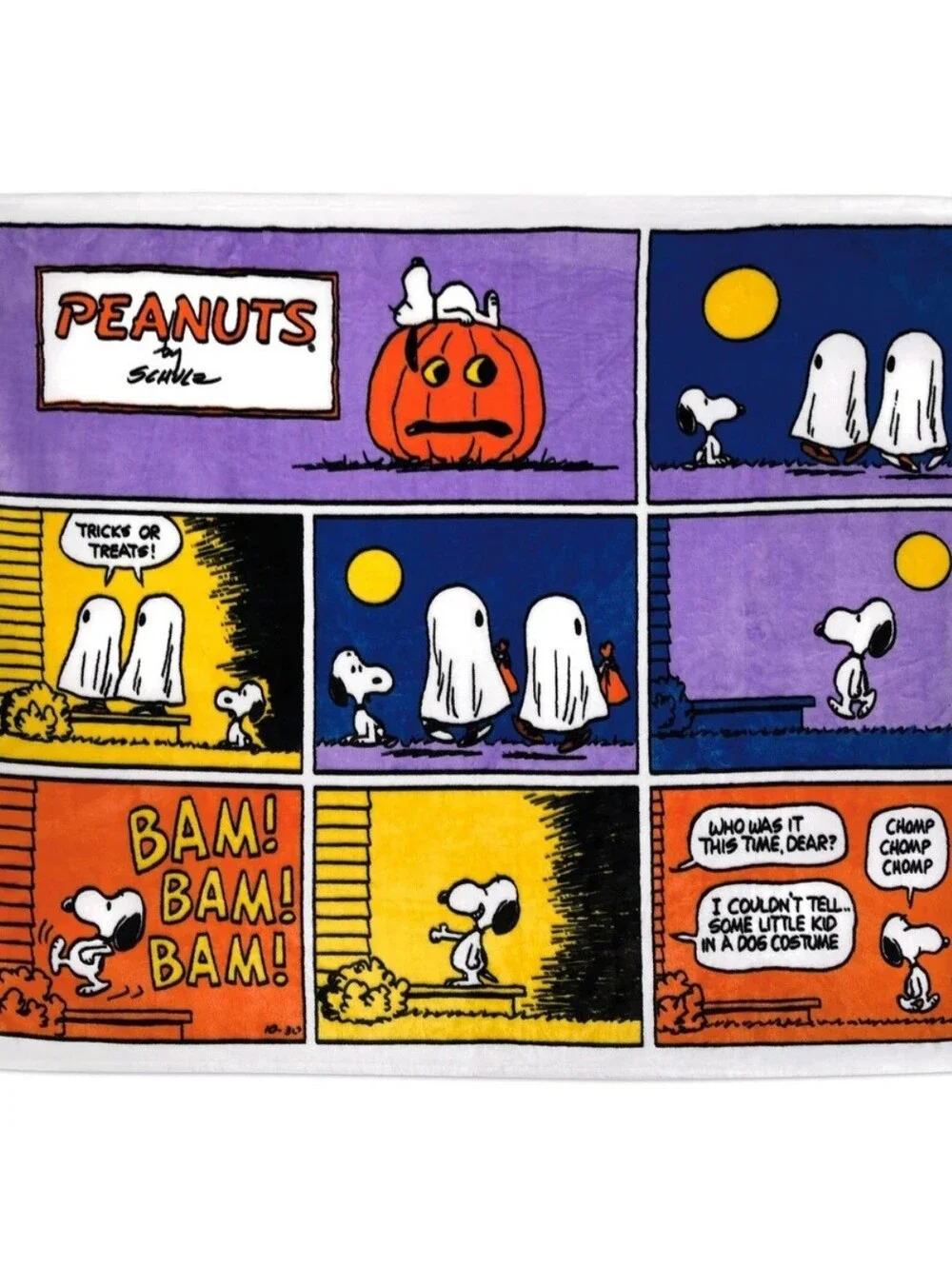 Hallmark Peanuts Trick-or-Treat Halloween Throw Blanket 50